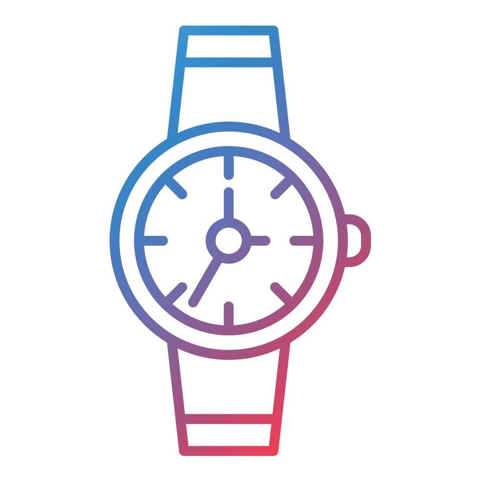 Wristwatch Line Gradient Icon vector