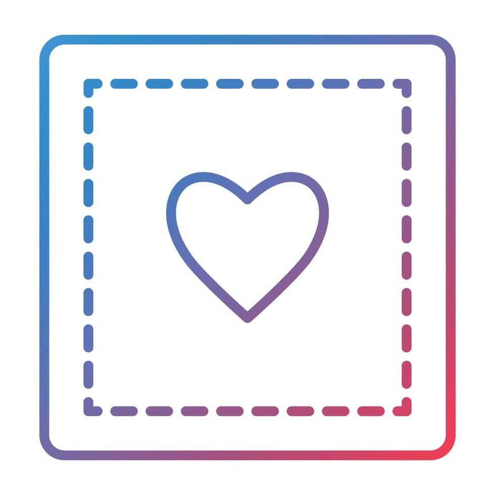 Patch Line Gradient Icon vector