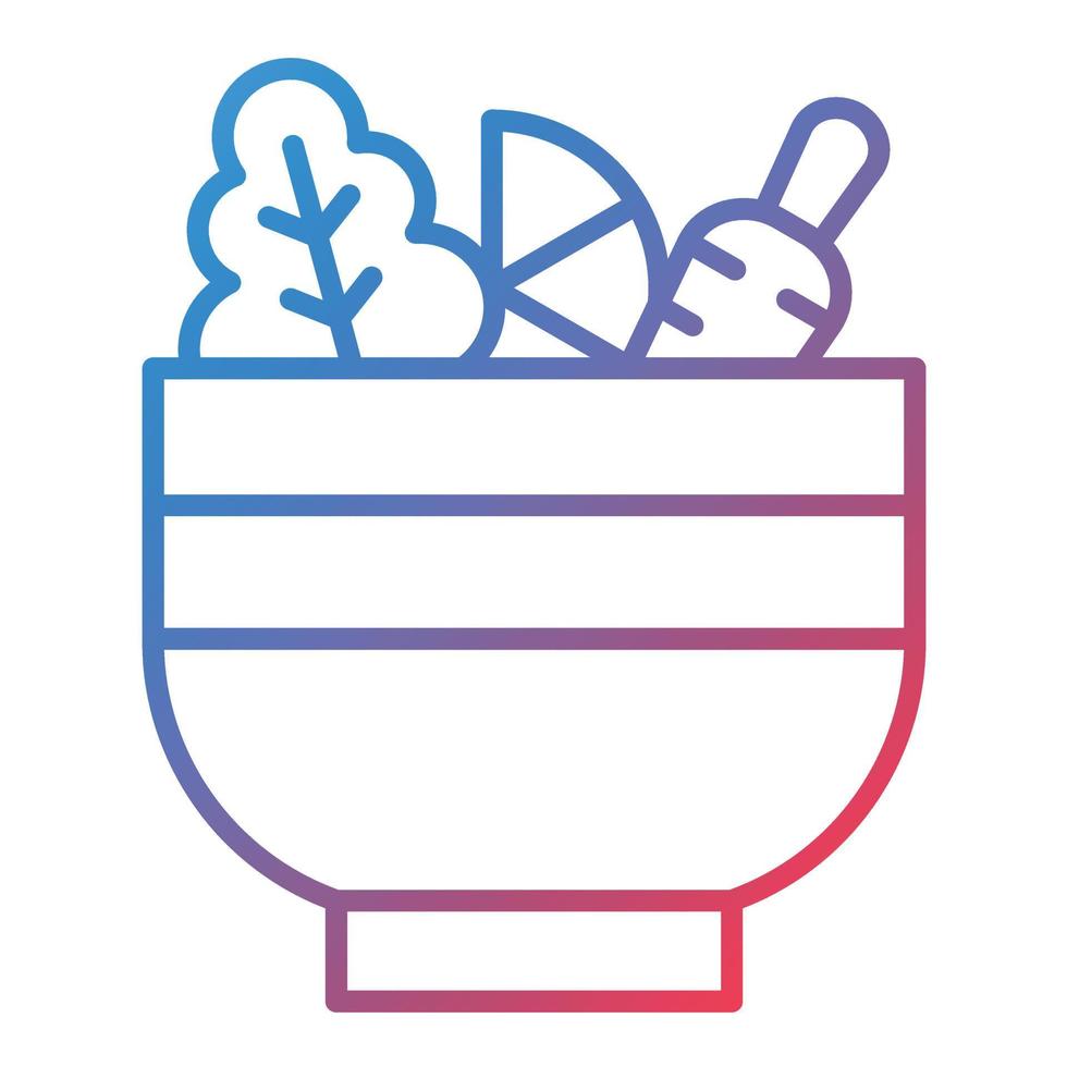 Vegeatable Line Gradient Icon vector