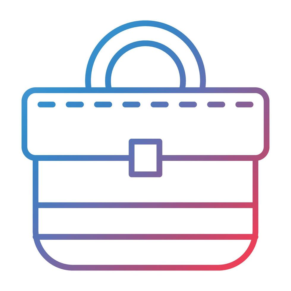 Briefcase Line Gradient Icon vector
