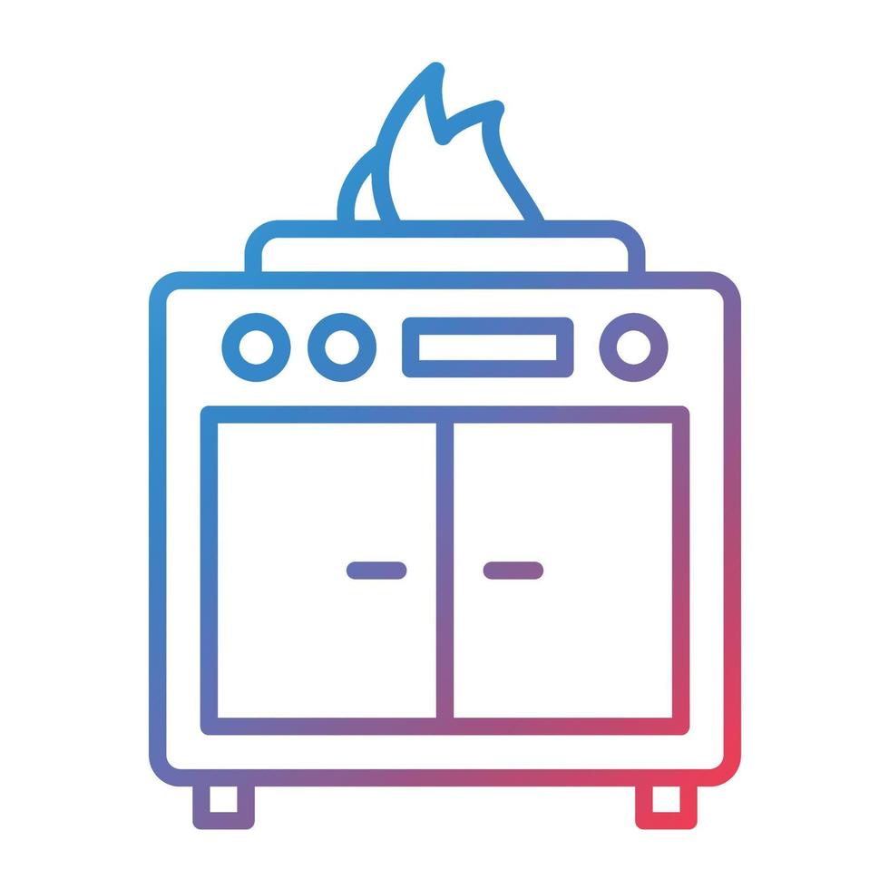 Cooking Range Line Gradient Icon 18717727 Vector Art at Vecteezy