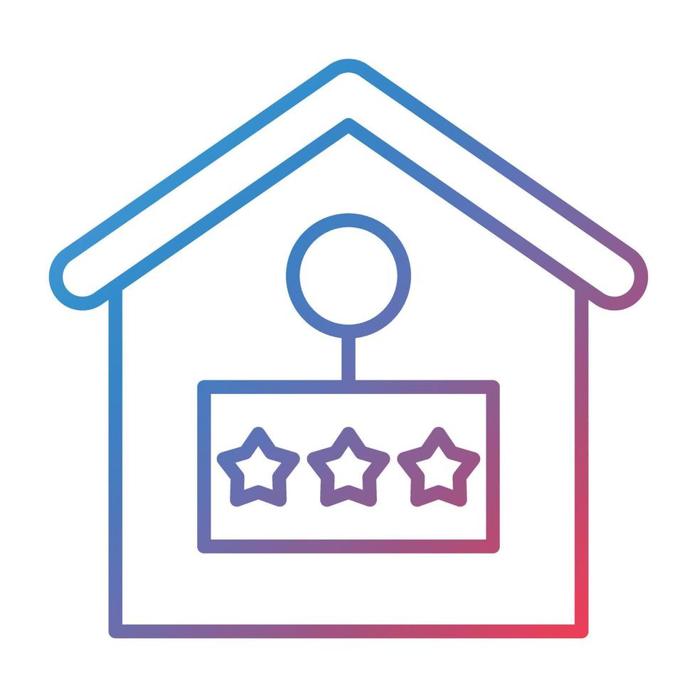 Property Feedback Line Gradient Icon vector