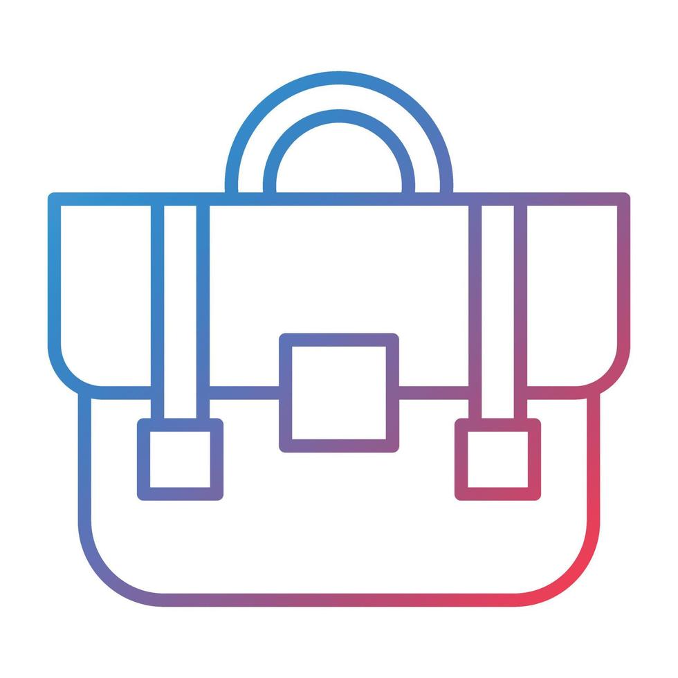 Briefcase Line Gradient Icon vector