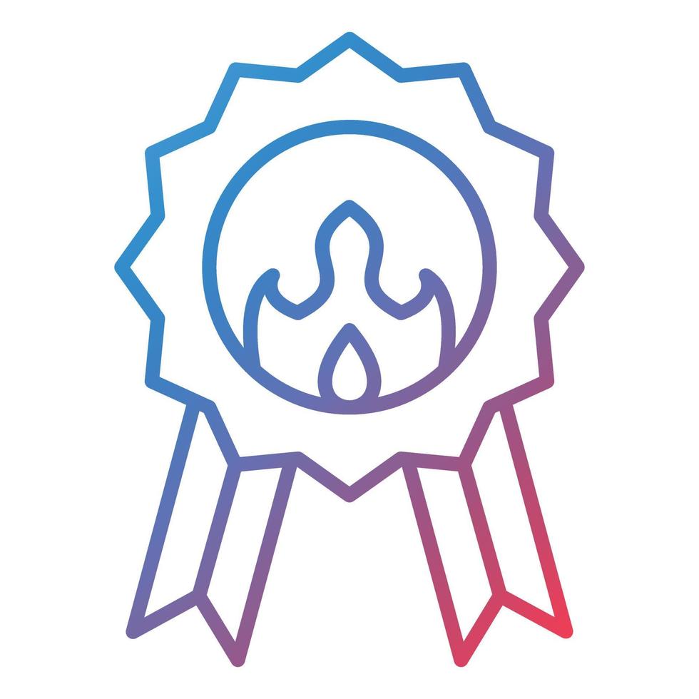 Emblem Line Gradient Icon vector