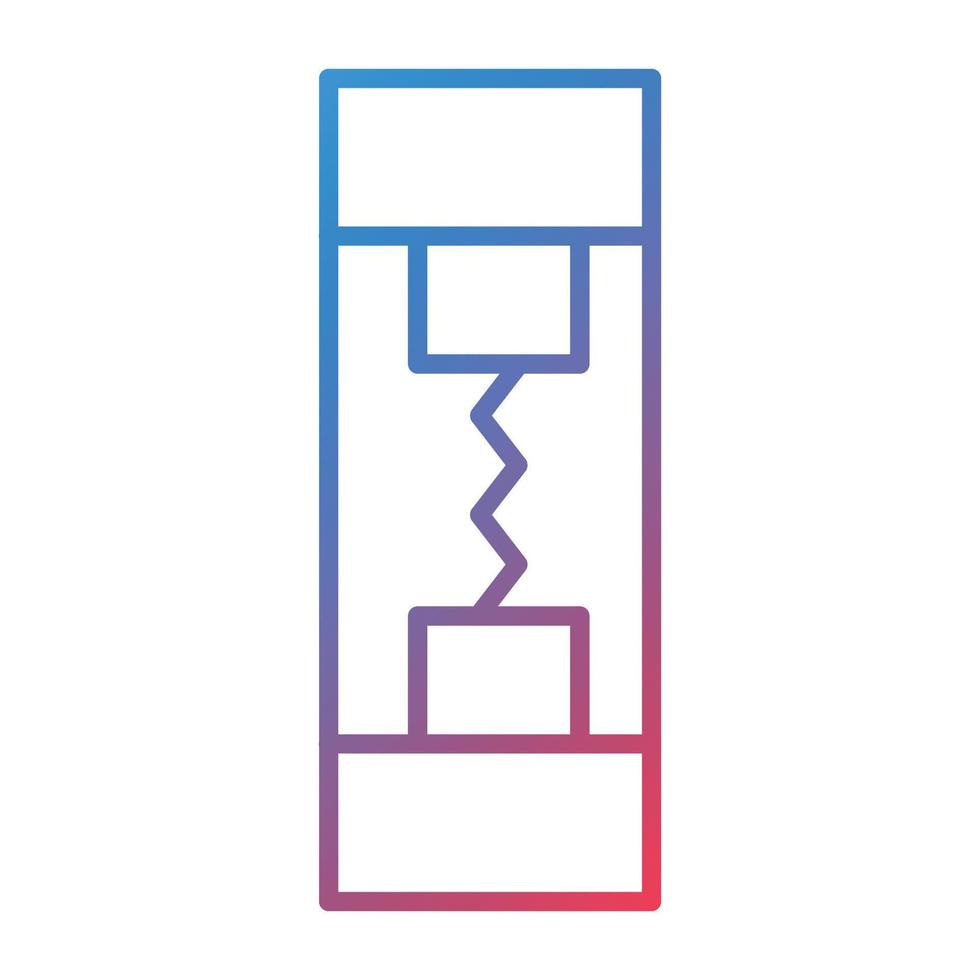 Fuse Line Gradient Icon vector