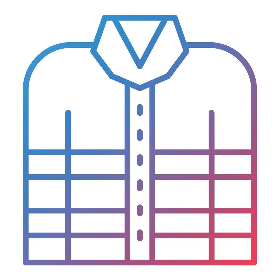 Firefighter Jacket Line Gradient Icon vector