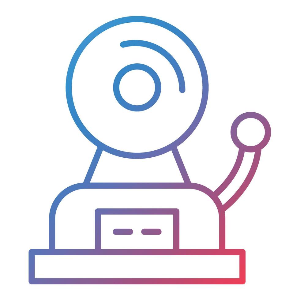 Fire Alarm Line Gradient Icon vector