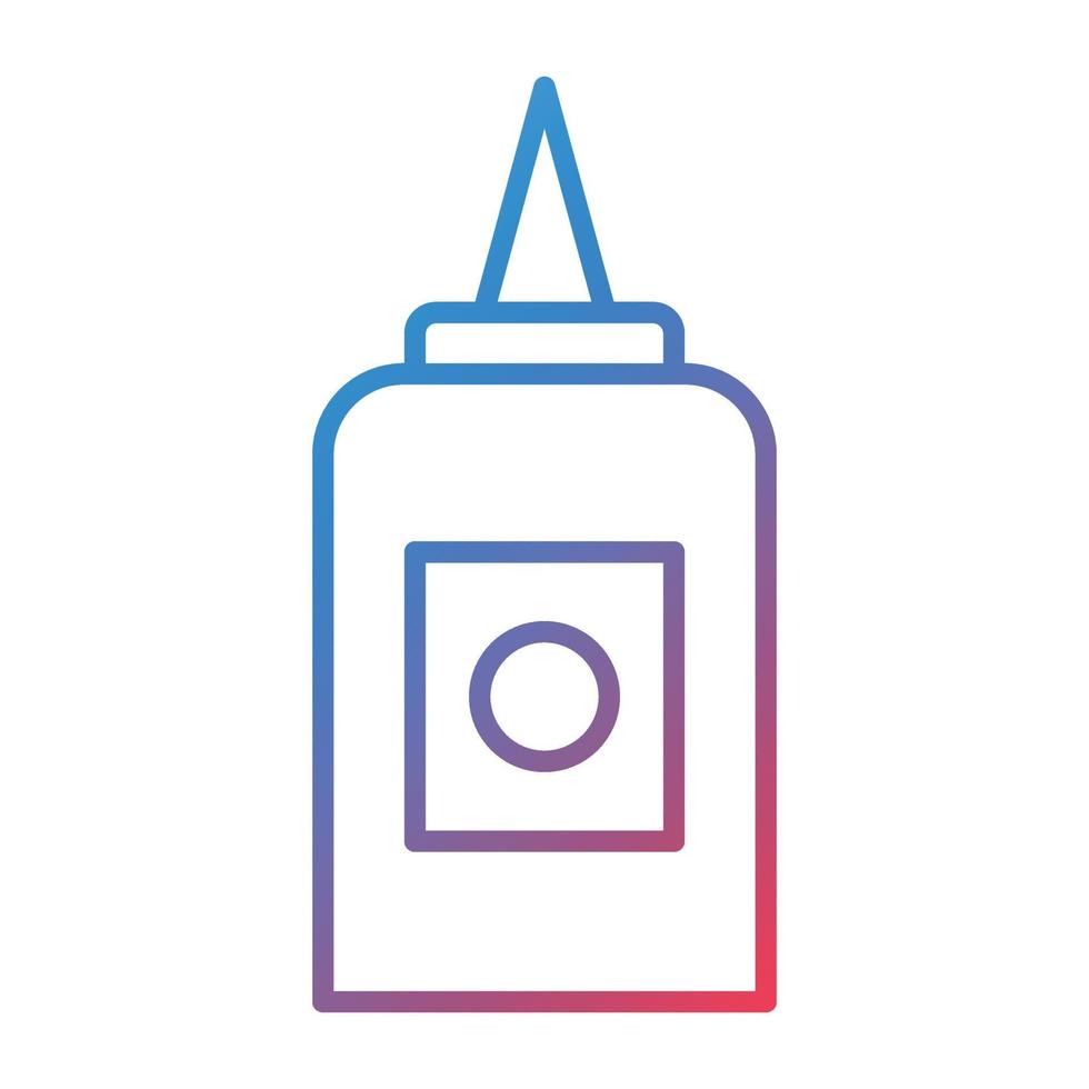 Liquid Glue Line Gradient Icon vector