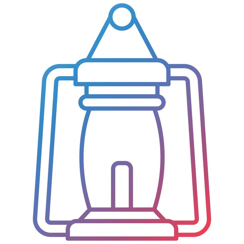 Lantern Line Gradient Icon vector