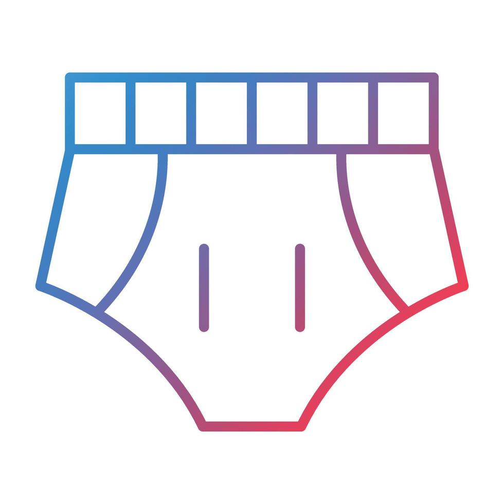 Swimming Trunks Line Gradient Icon vector