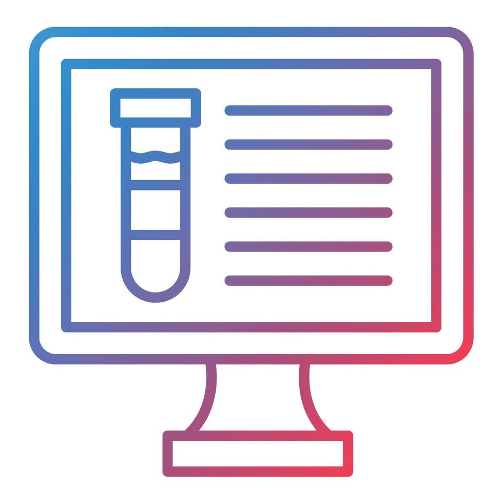 Computer Science Line Gradient Icon vector