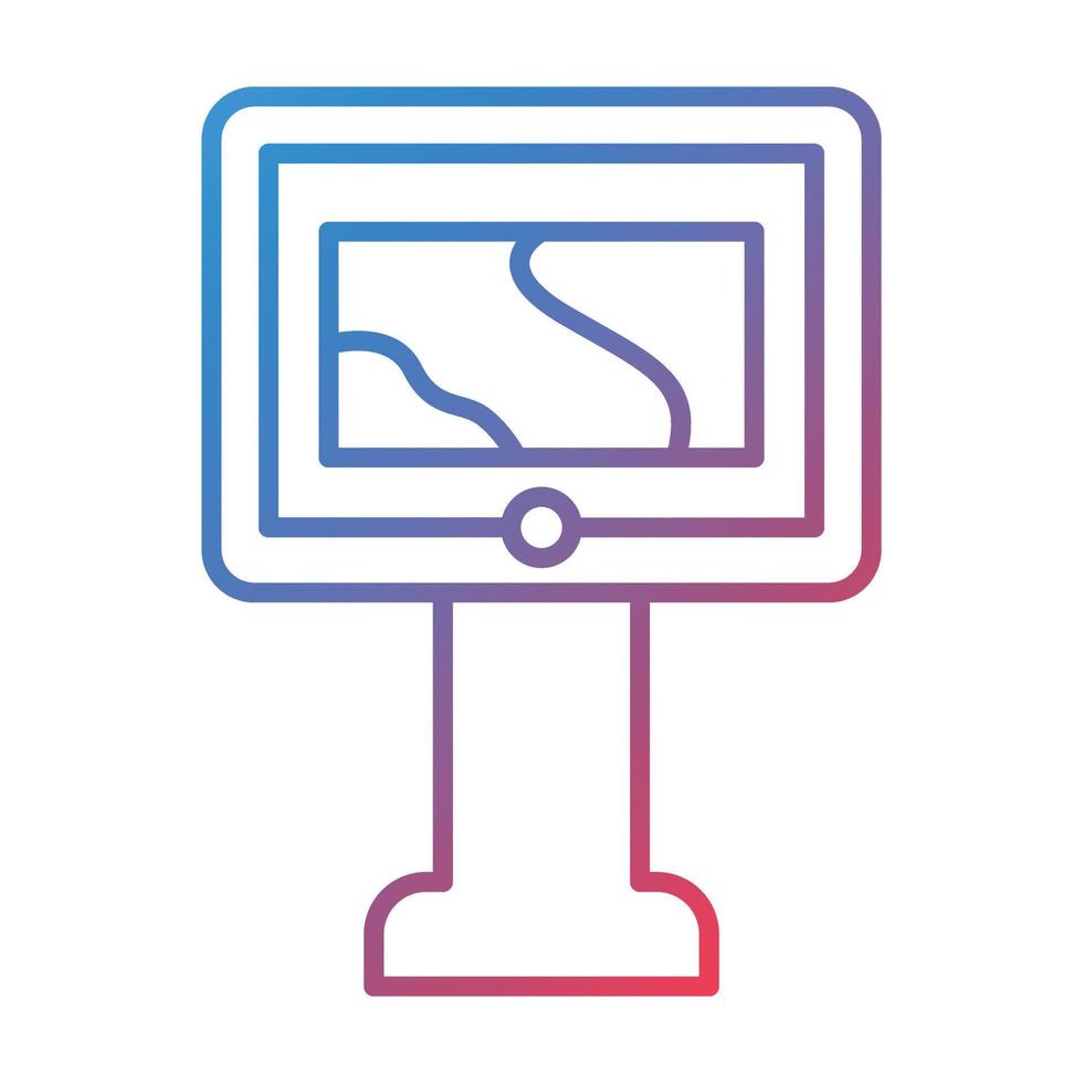 Thermal Imaging Line Gradient Icon vector