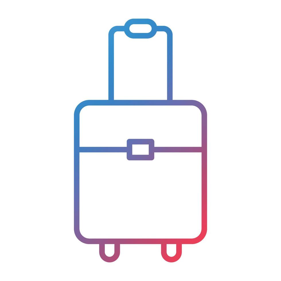 Suitcase Line Gradient Icon vector