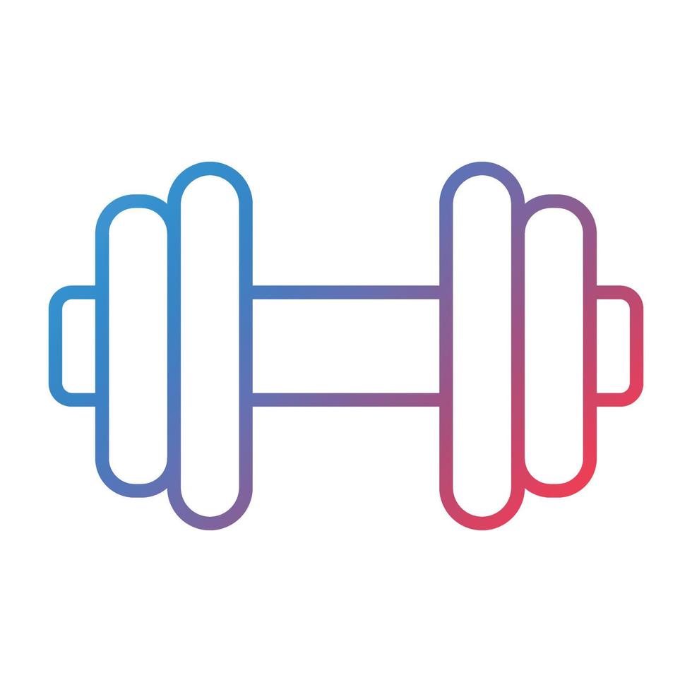 Dumbbells Line Gradient Icon vector