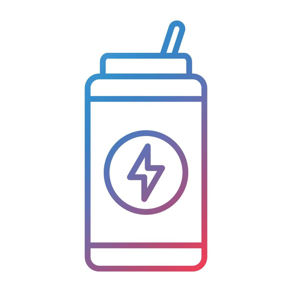 Energy Drink Line Gradient Icon vector