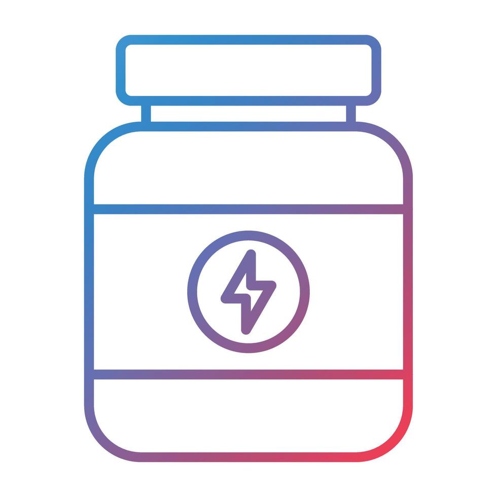 Protein Powder Line Gradient Icon vector