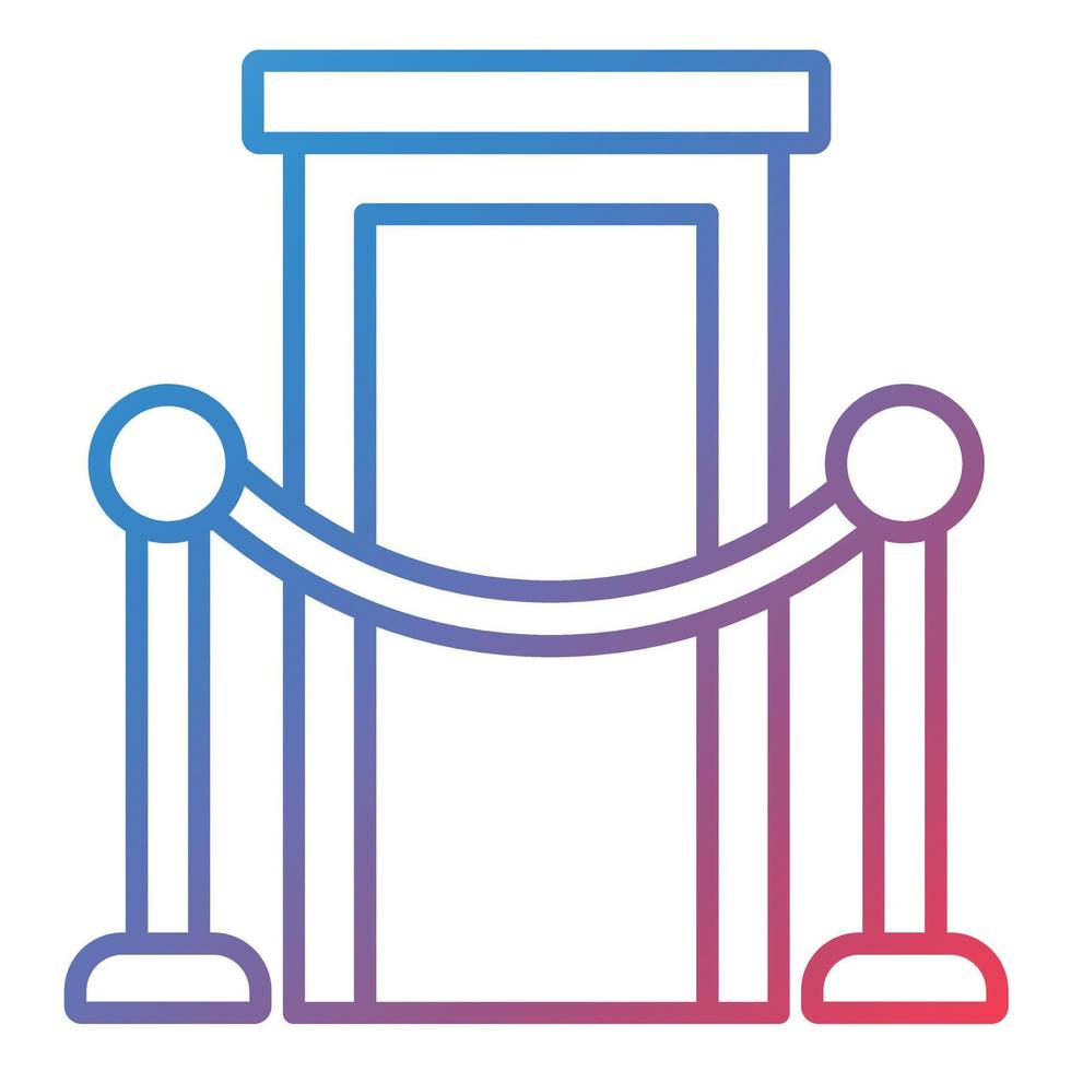 Ceremony Line Gradient Icon vector