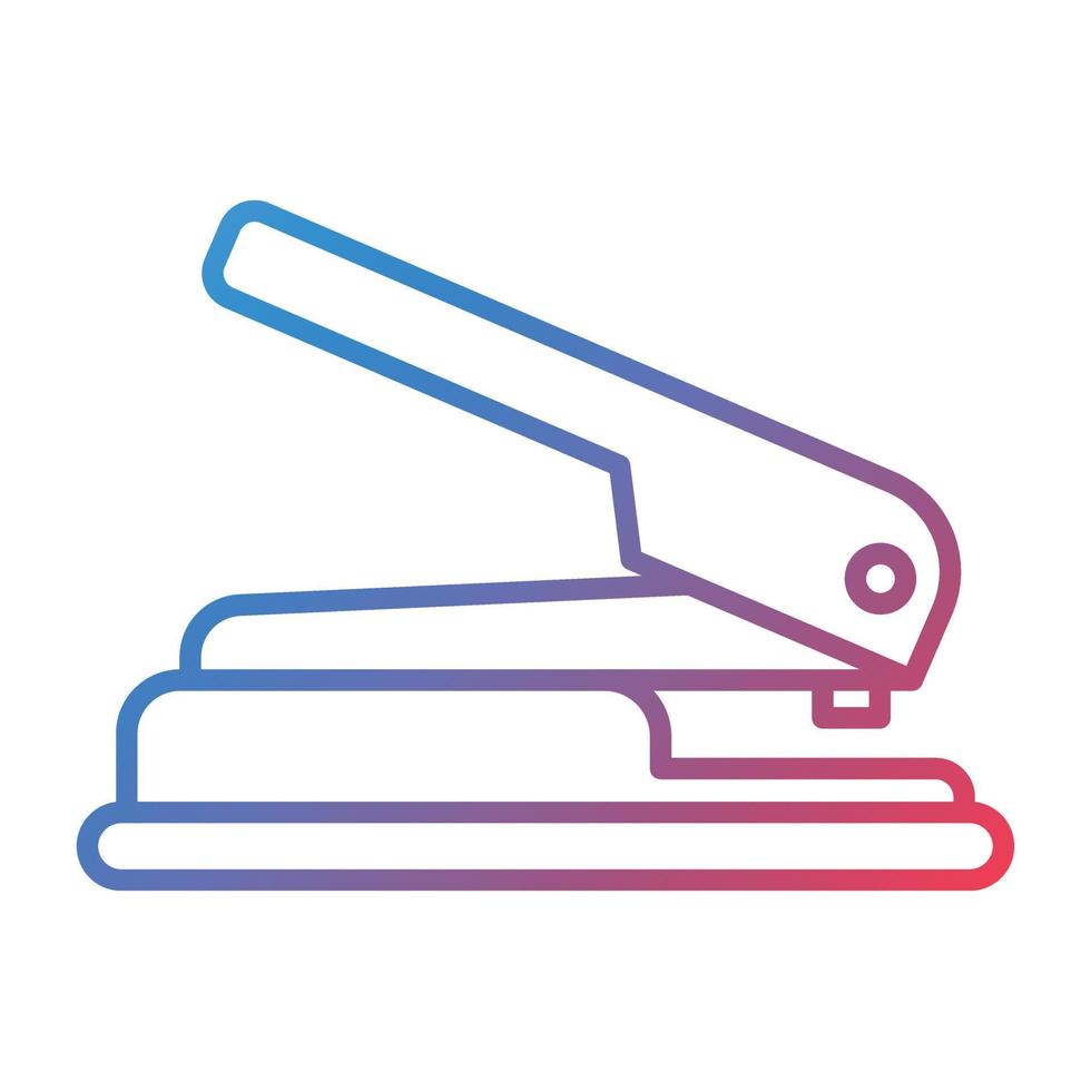 Hole Puncher Line Gradient Icon vector
