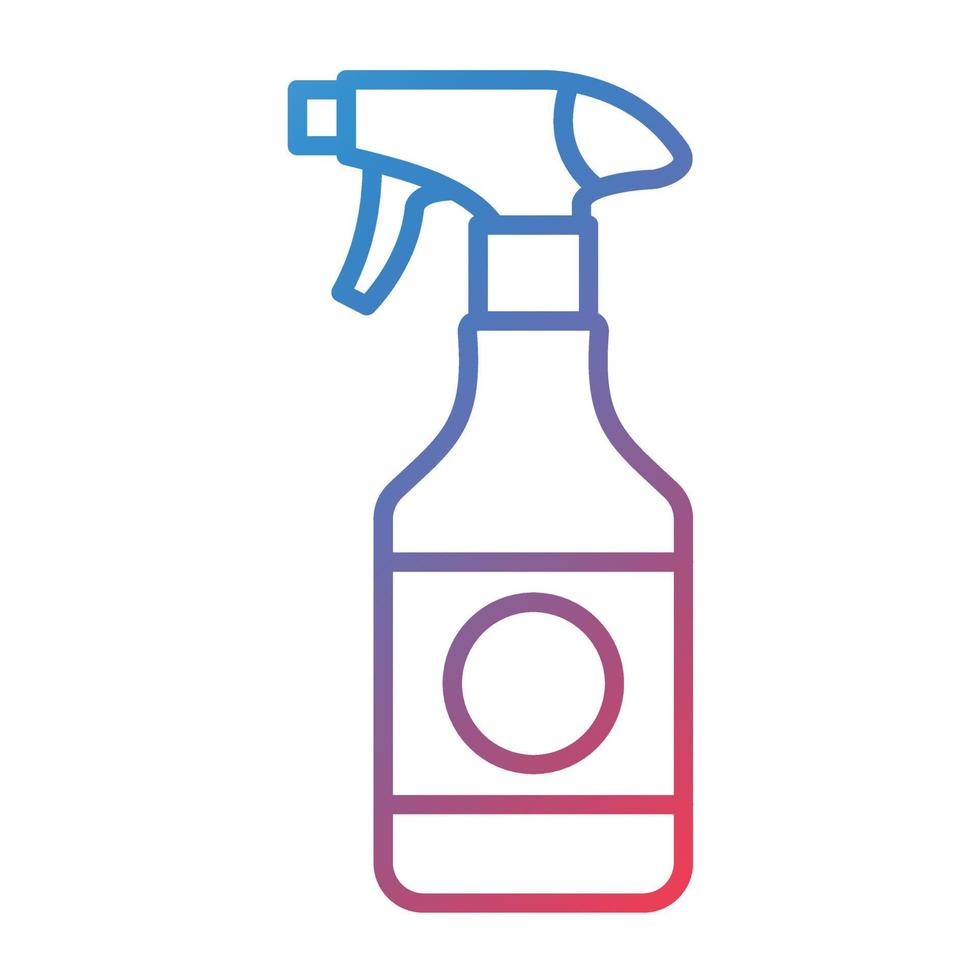 Water Spray Line Gradient Icon vector