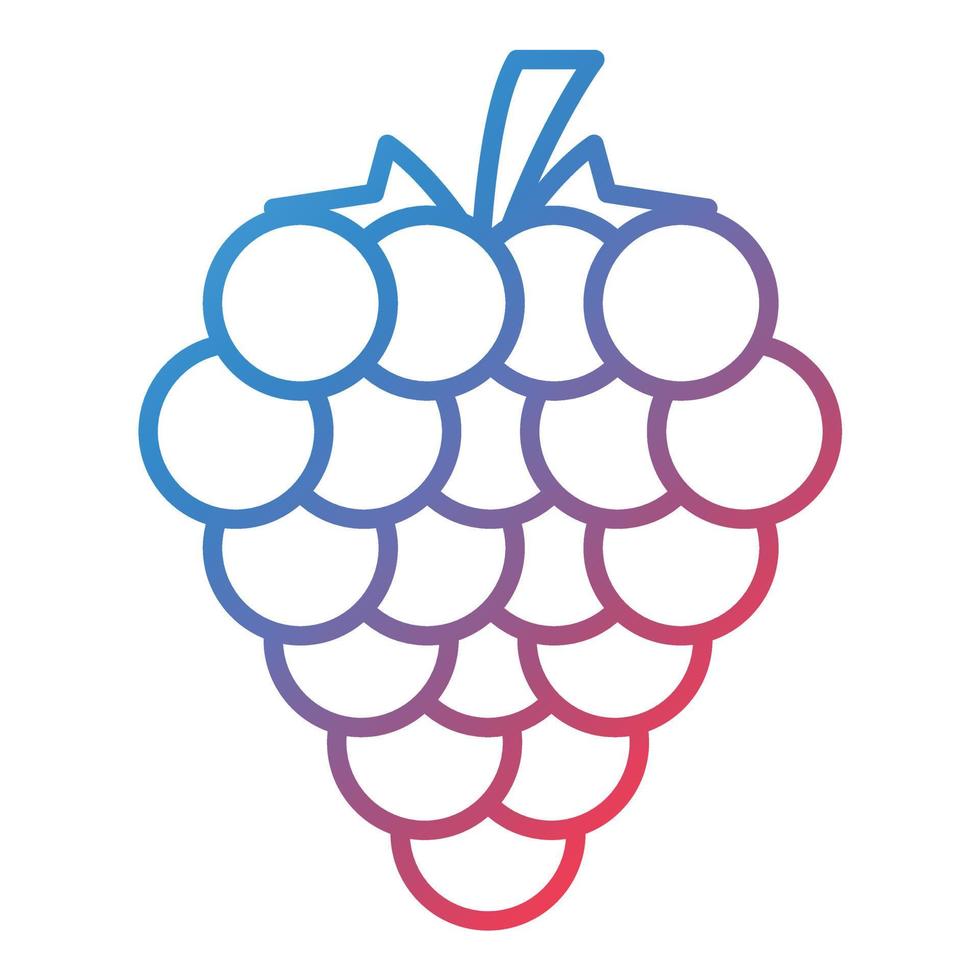 Raspberry Line Gradient Icon vector