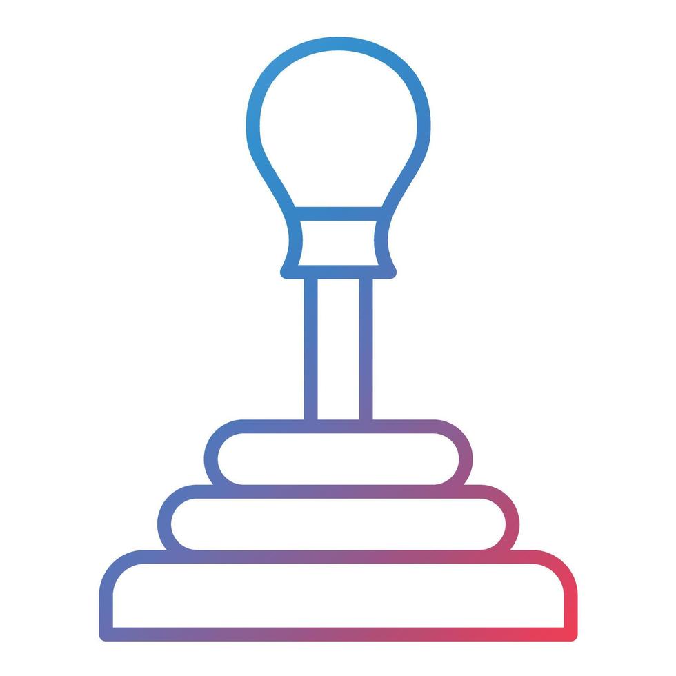 Gearshift Line Gradient Icon vector