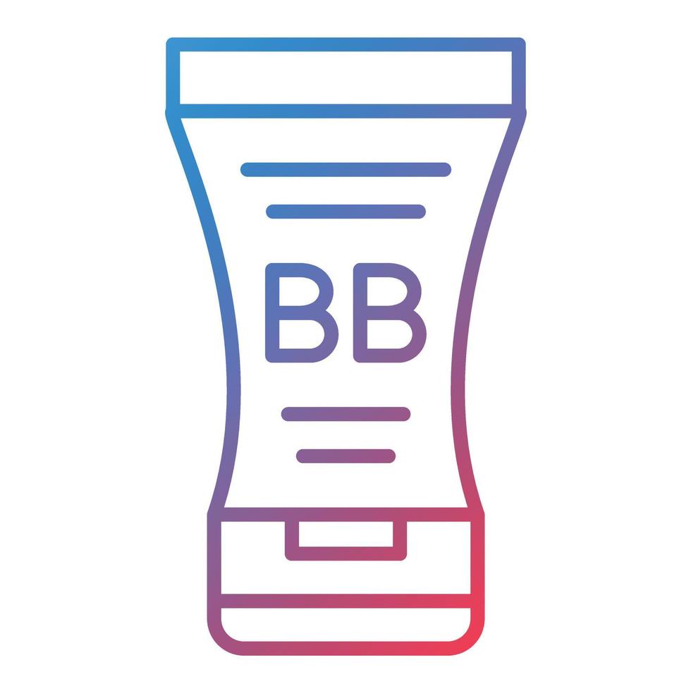 BB Cream Line Gradient Icon vector