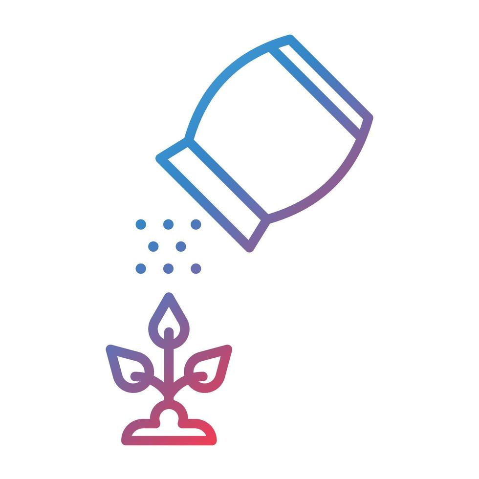 Fertilizer Line Gradient Icon vector