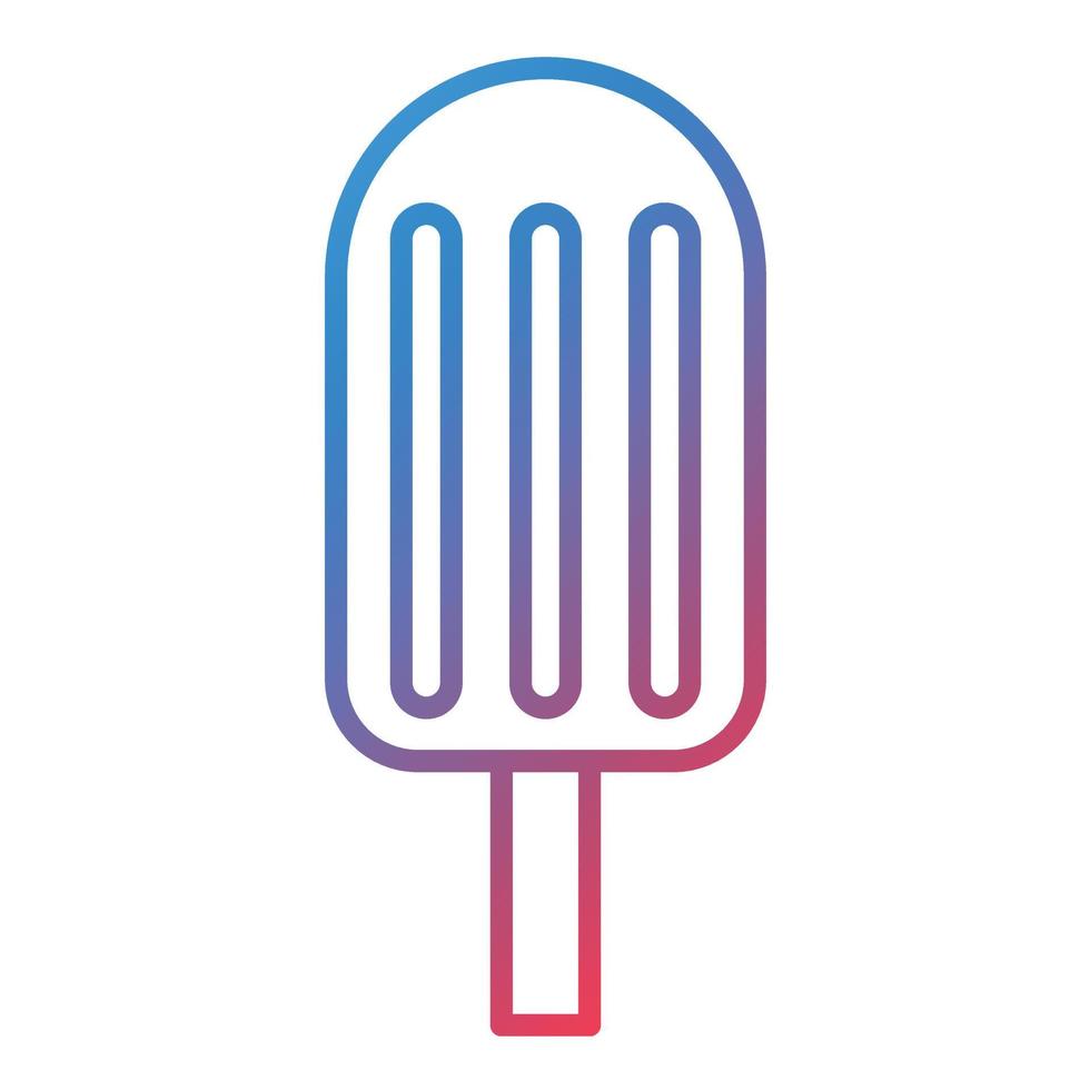 Ice Lolly Line Gradient Icon vector