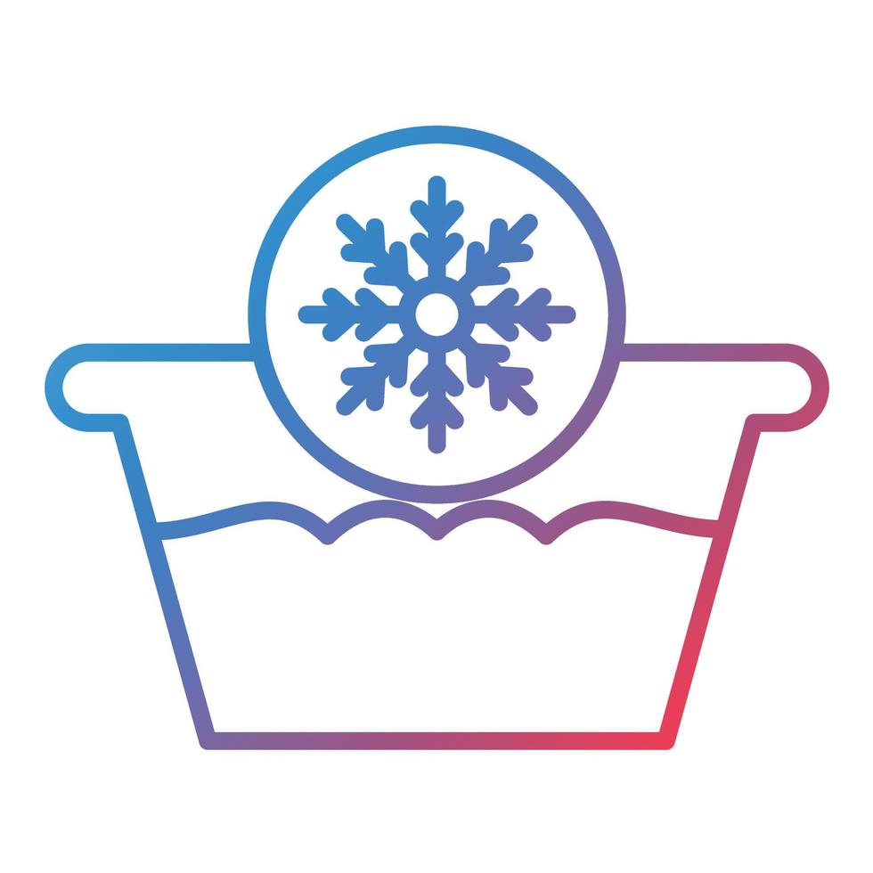 Cold Line Gradient Icon vector