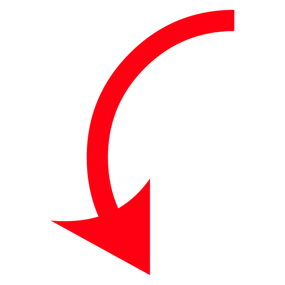 Directional Arrow Sign on Transparent Background png