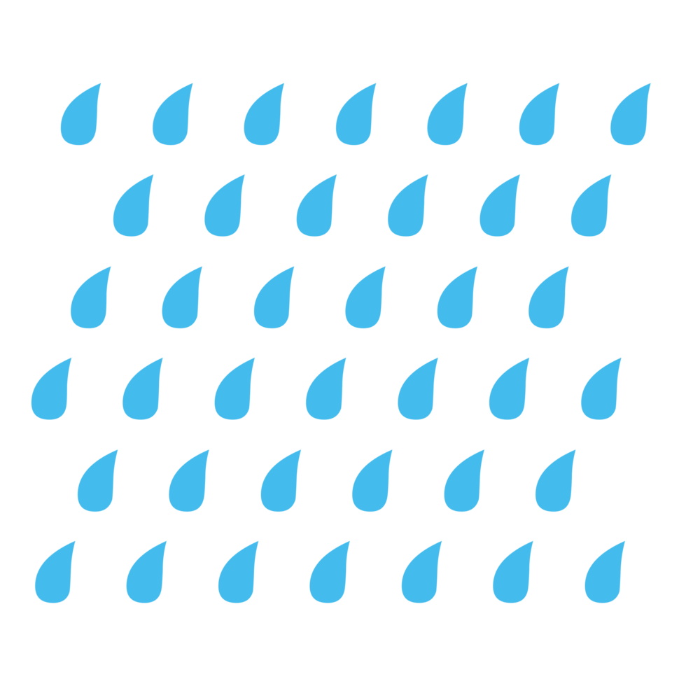 Falling water drops on Transparent Background png