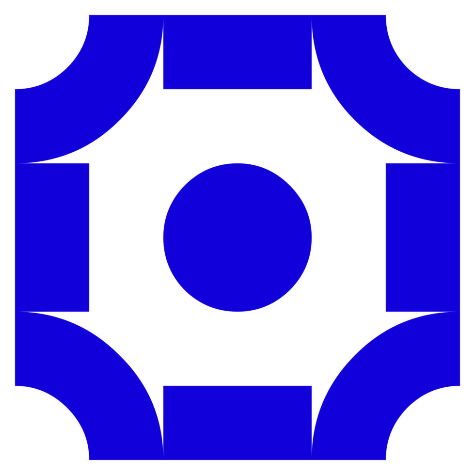 forme d'élément géométrique abstrait sur fond transparent png