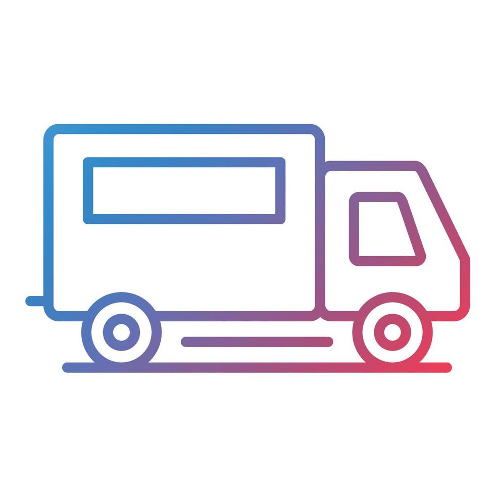 Van Line Gradient Icon vector