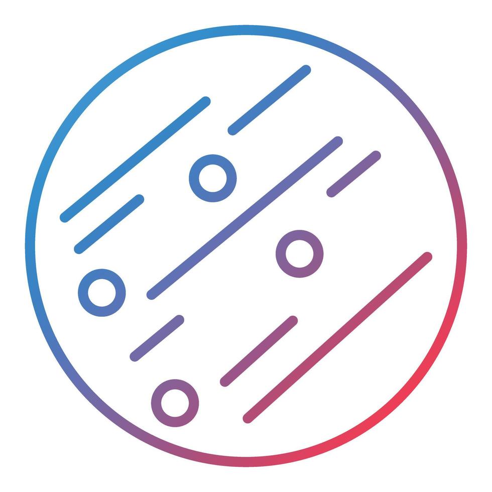 Jupiter Line Gradient Icon vector