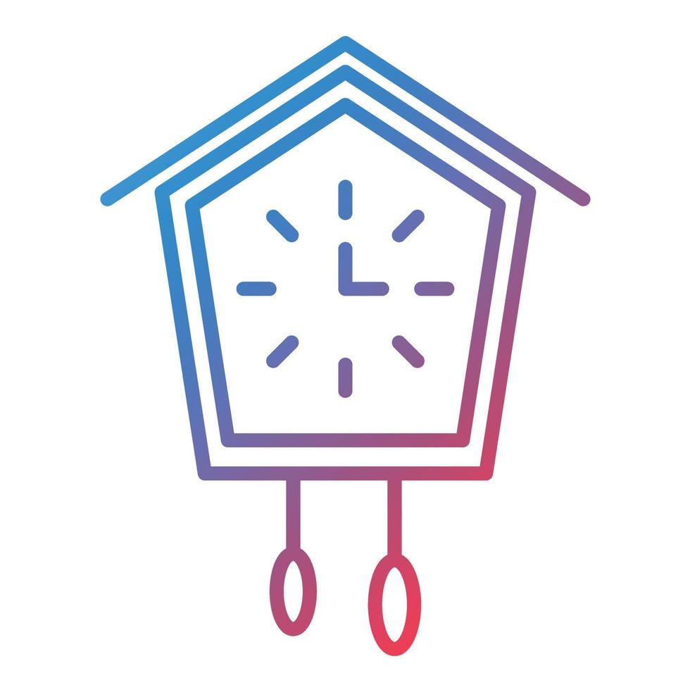Cuckoo Line Gradient Icon vector