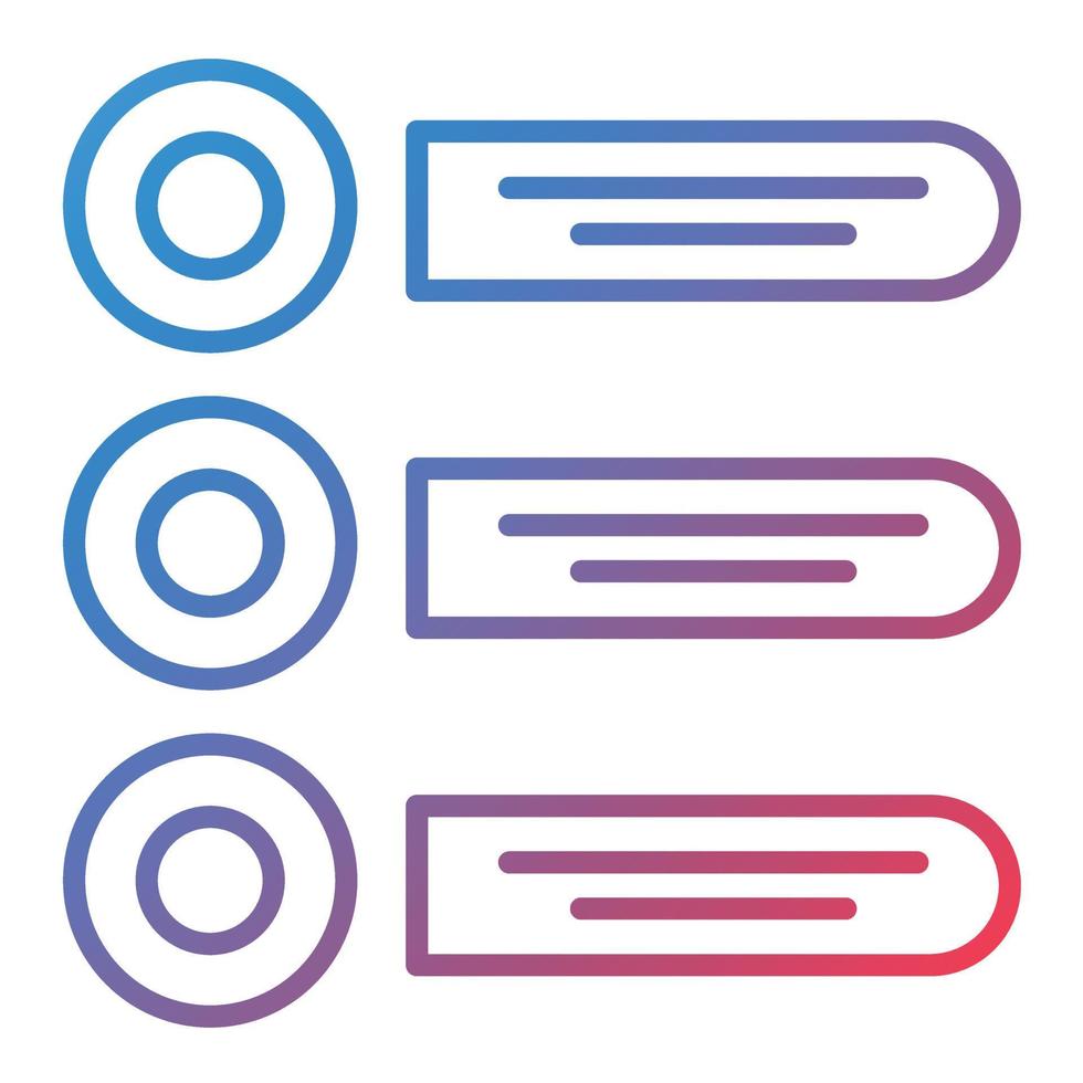 Prioritize Line Gradient Icon vector
