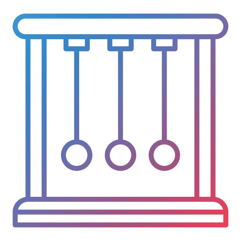 Cradle Line Gradient Icon vector