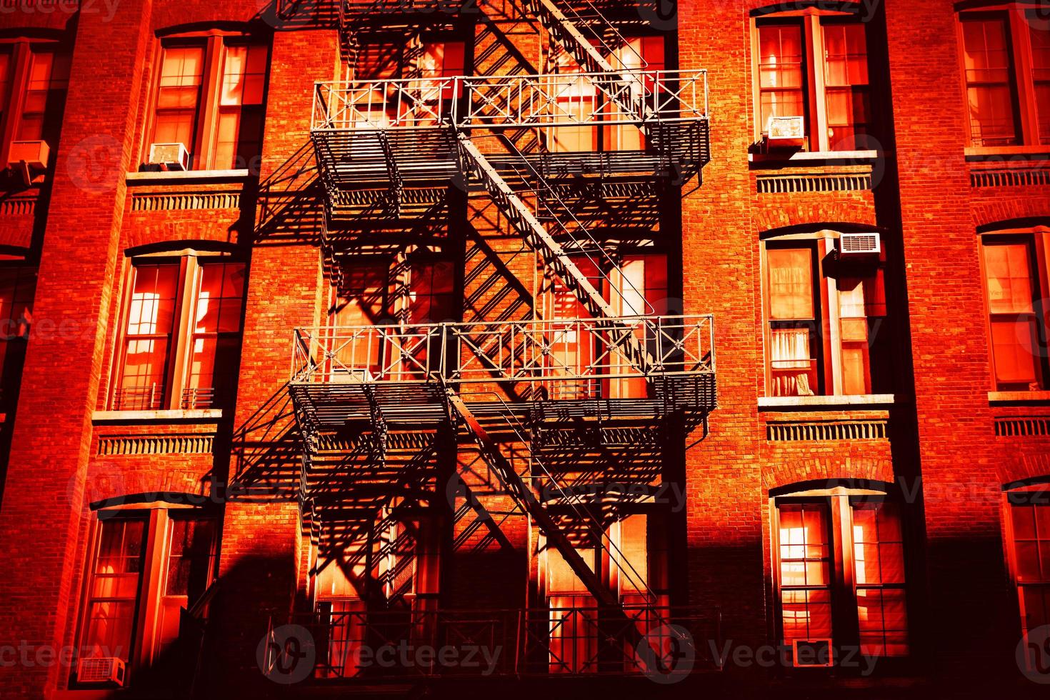 Escape fire ladders  in Dumbo, Brooklyn photo