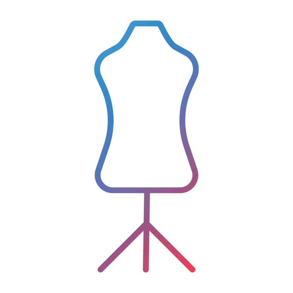 Mannequin Line Gradient Icon vector