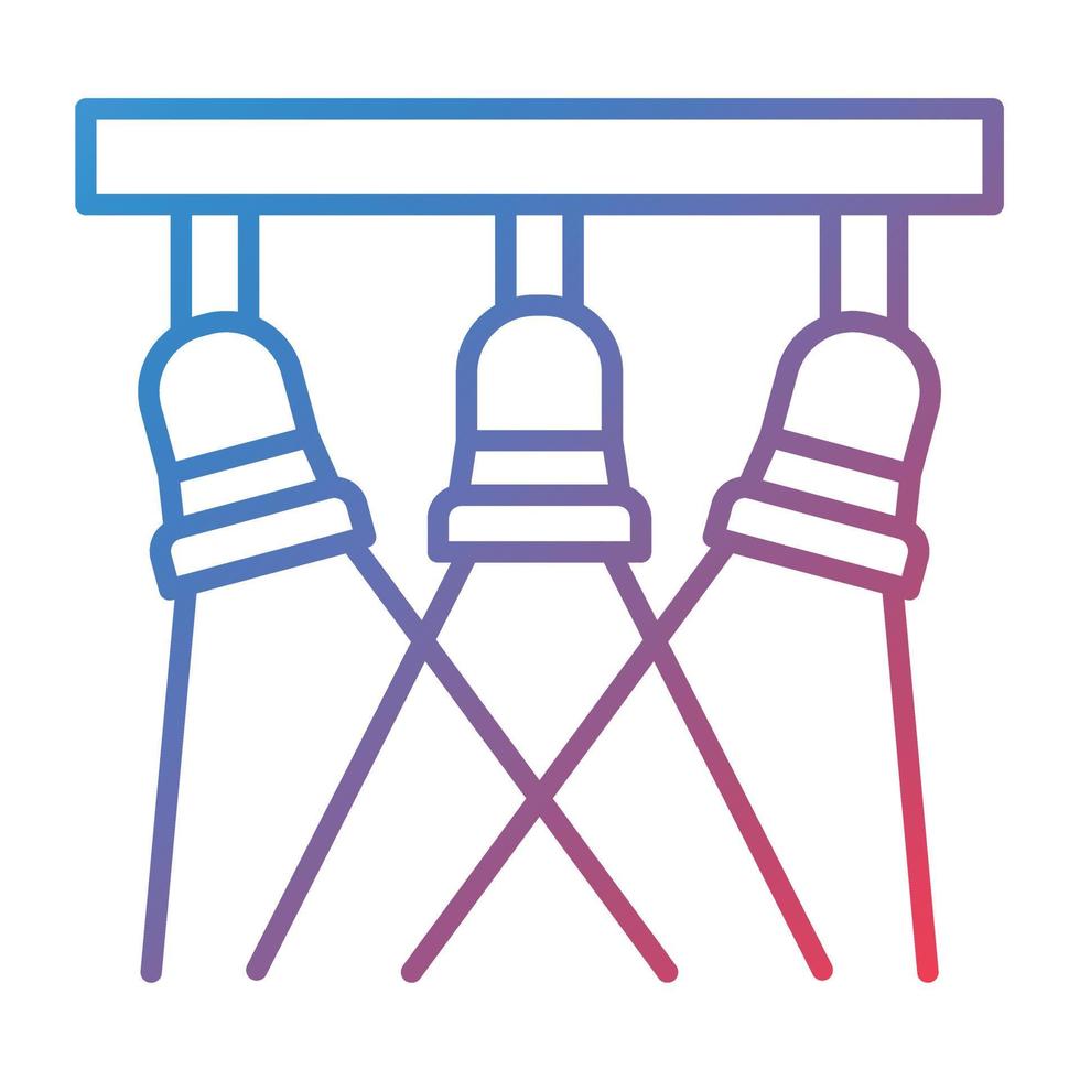 Spotlight Line Gradient Icon vector