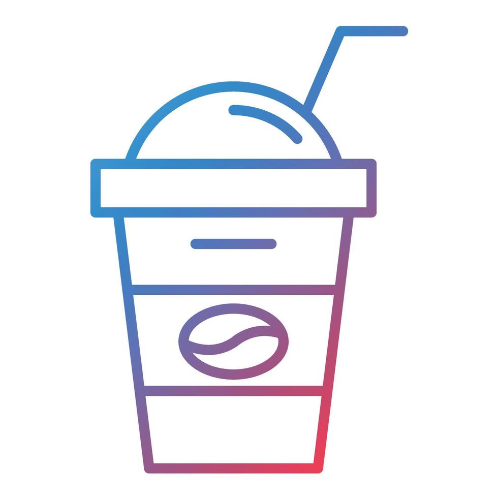 Barista Line Gradient Icon vector