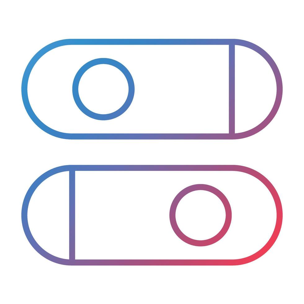 Switch Line Gradient Icon vector