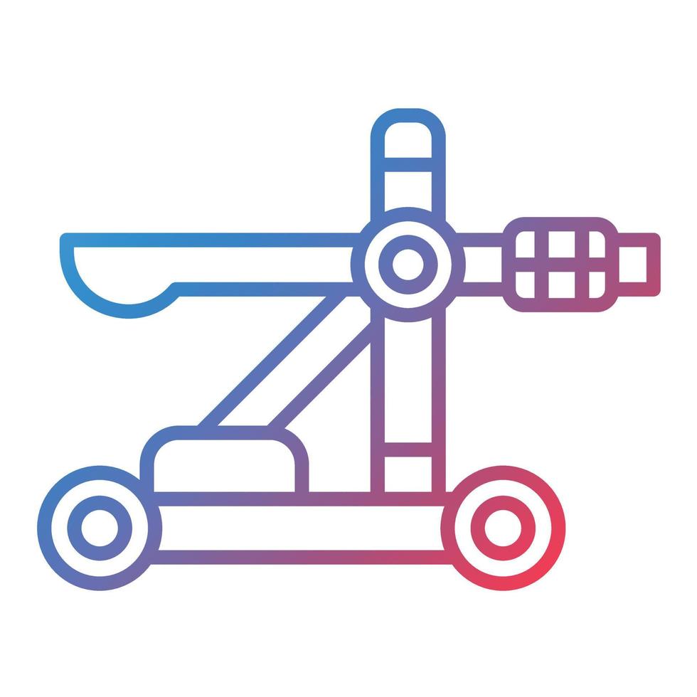 Catapult Line Gradient Icon vector