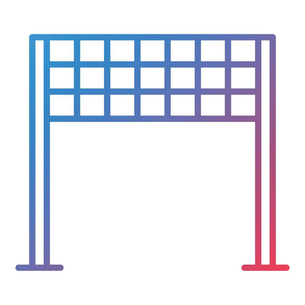 Finish Line Line Gradient Icon vector