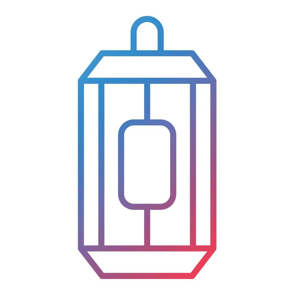 Can Line Gradient Icon vector