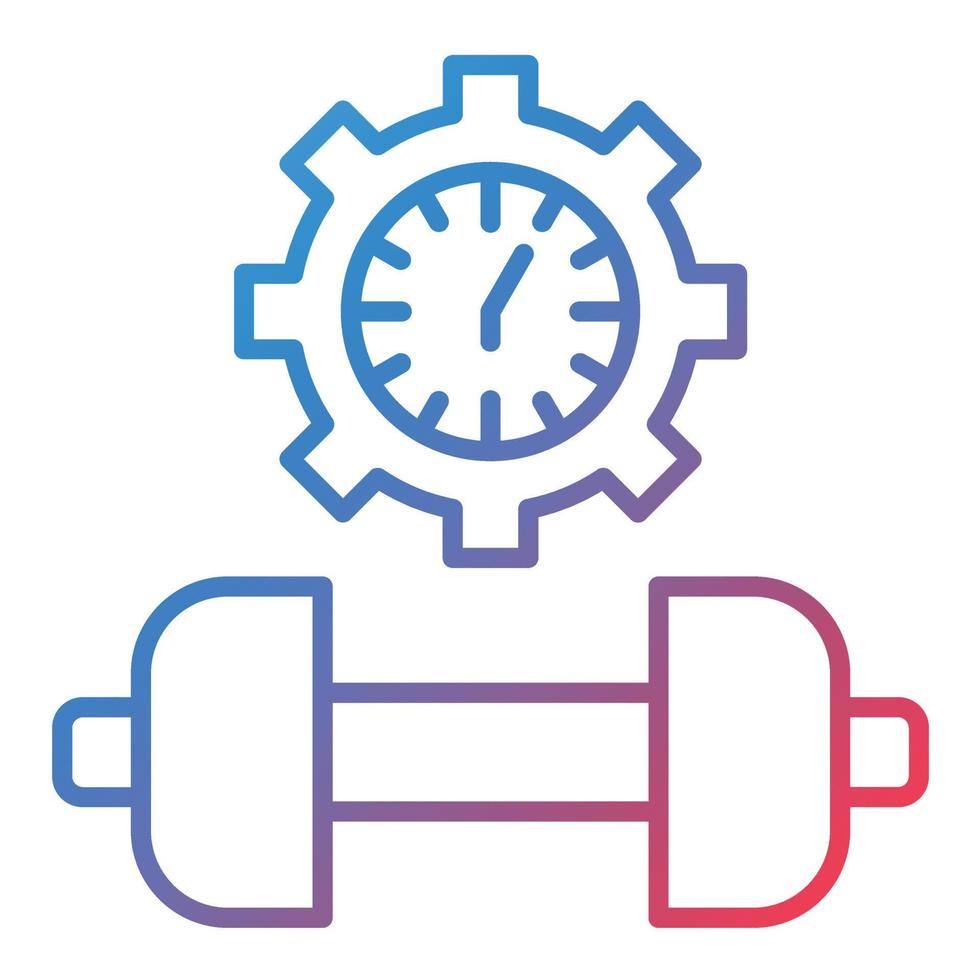 Exercise Line Gradient Icon vector