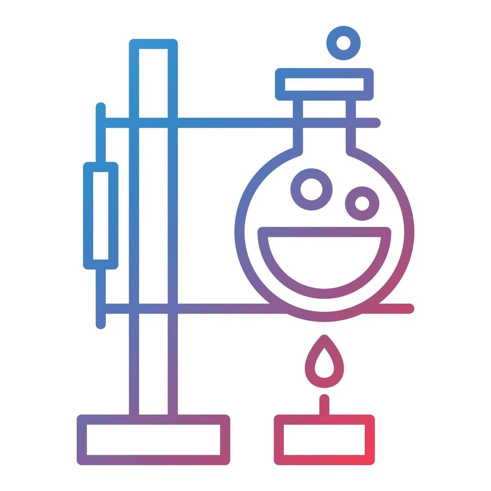 Experiment Line Gradient Icon vector