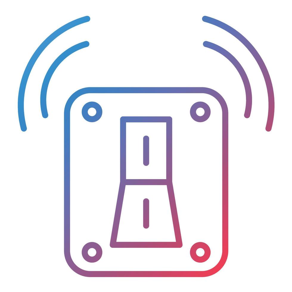 Smart Switch Line Gradient Icon vector