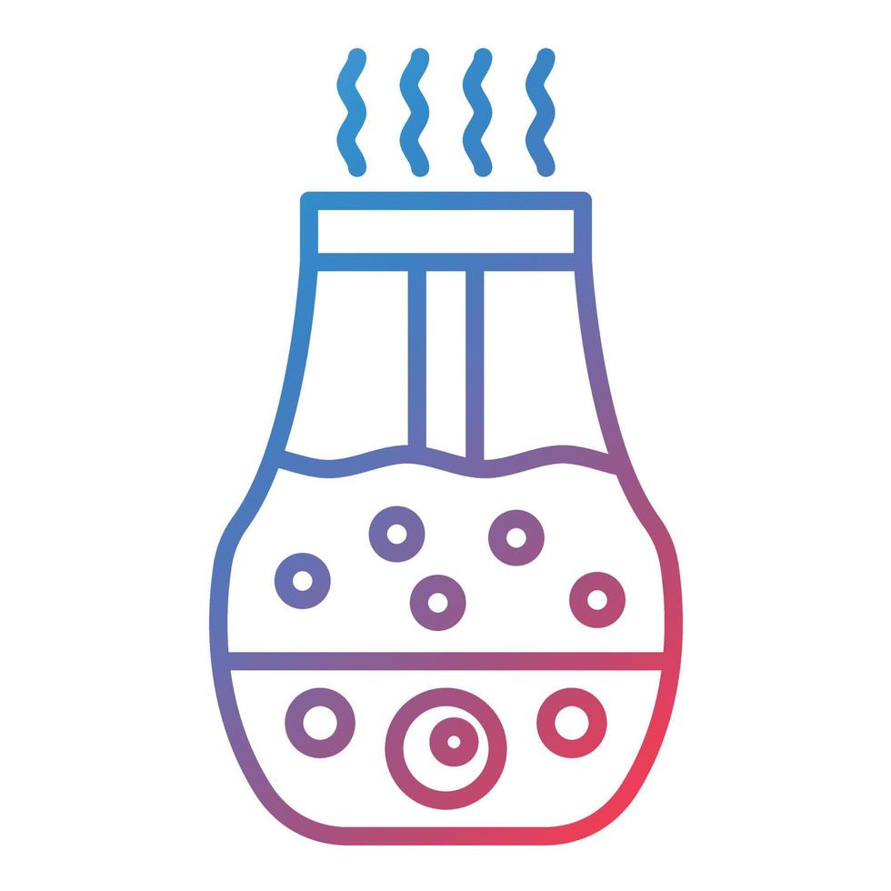 Humidifier Line Gradient Icon vector