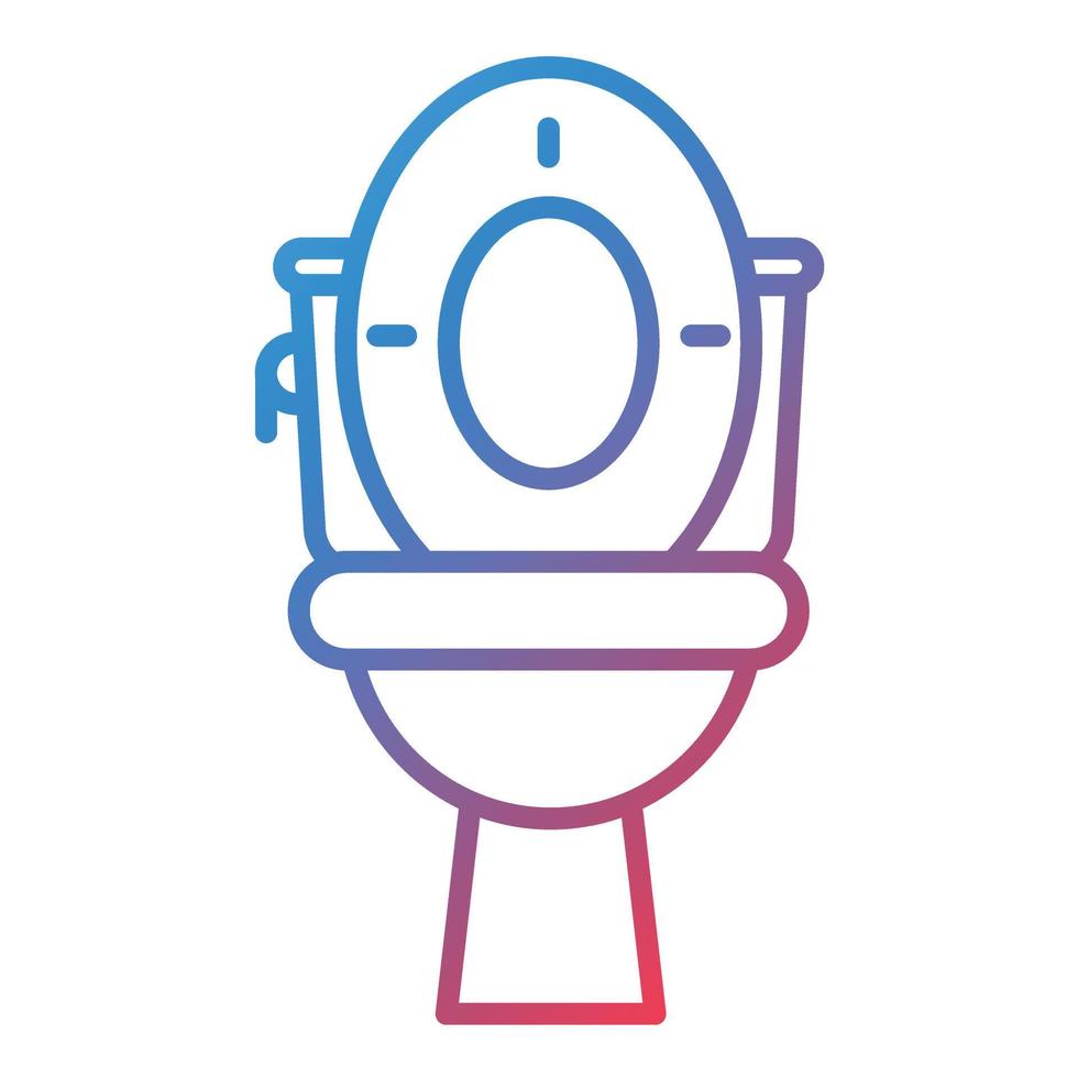 Toilet Line Gradient Icon vector